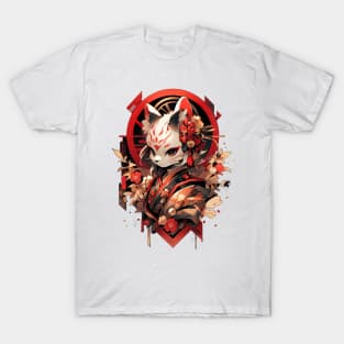 Kawaii Cat masked warrior T-Shirt